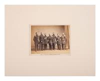 [CIVIL WAR]. [BRADY, Mathew (1822-1896), photographer]. Admiral Lessofsky and Captains of Russian Fleet . New York, 1863.