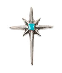 Navajo Sand Cast Silver and Turquoise Cuff Bracelet, PLUS