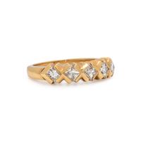 Yellow Gold and Diamond Ring