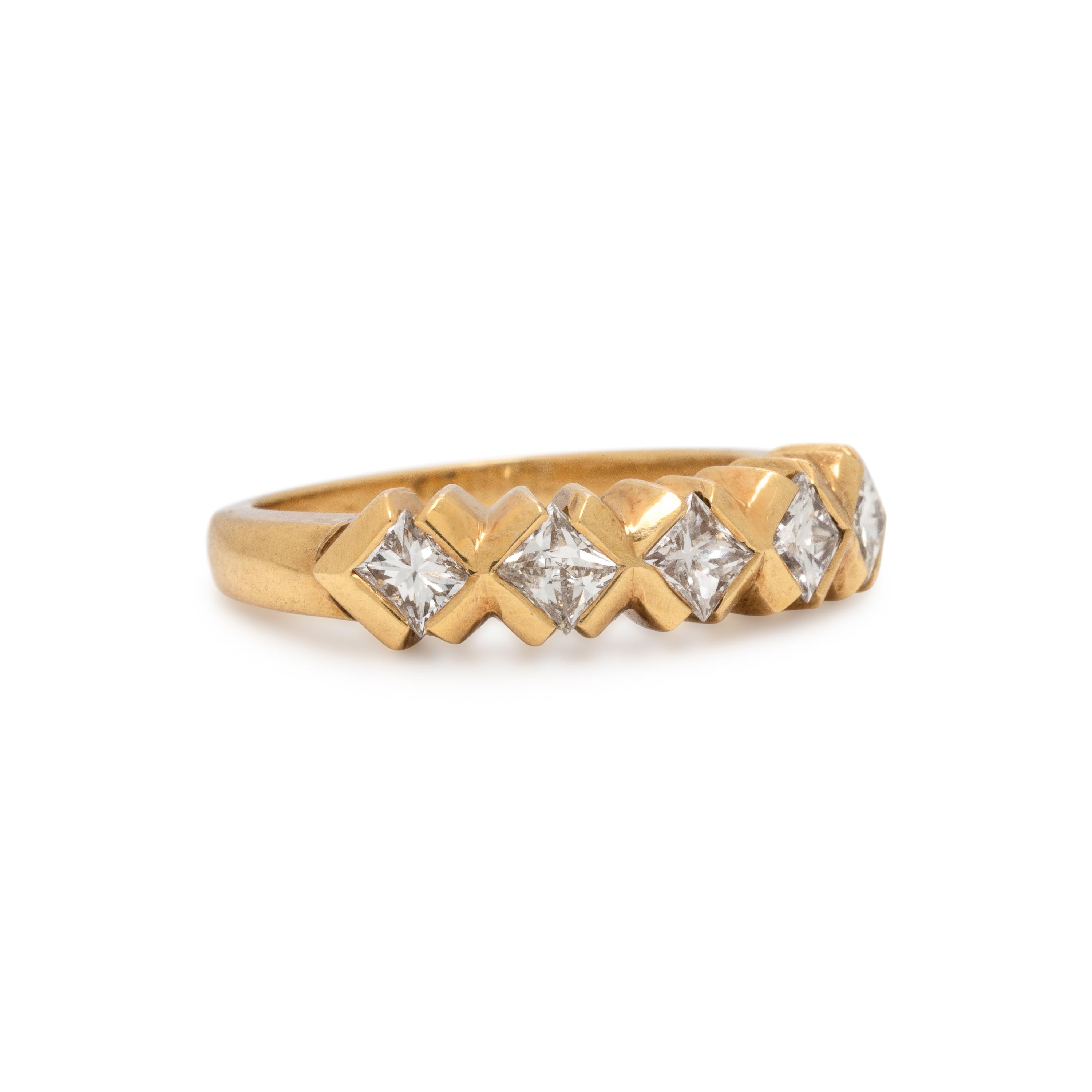 Yellow Gold and Diamond Ring