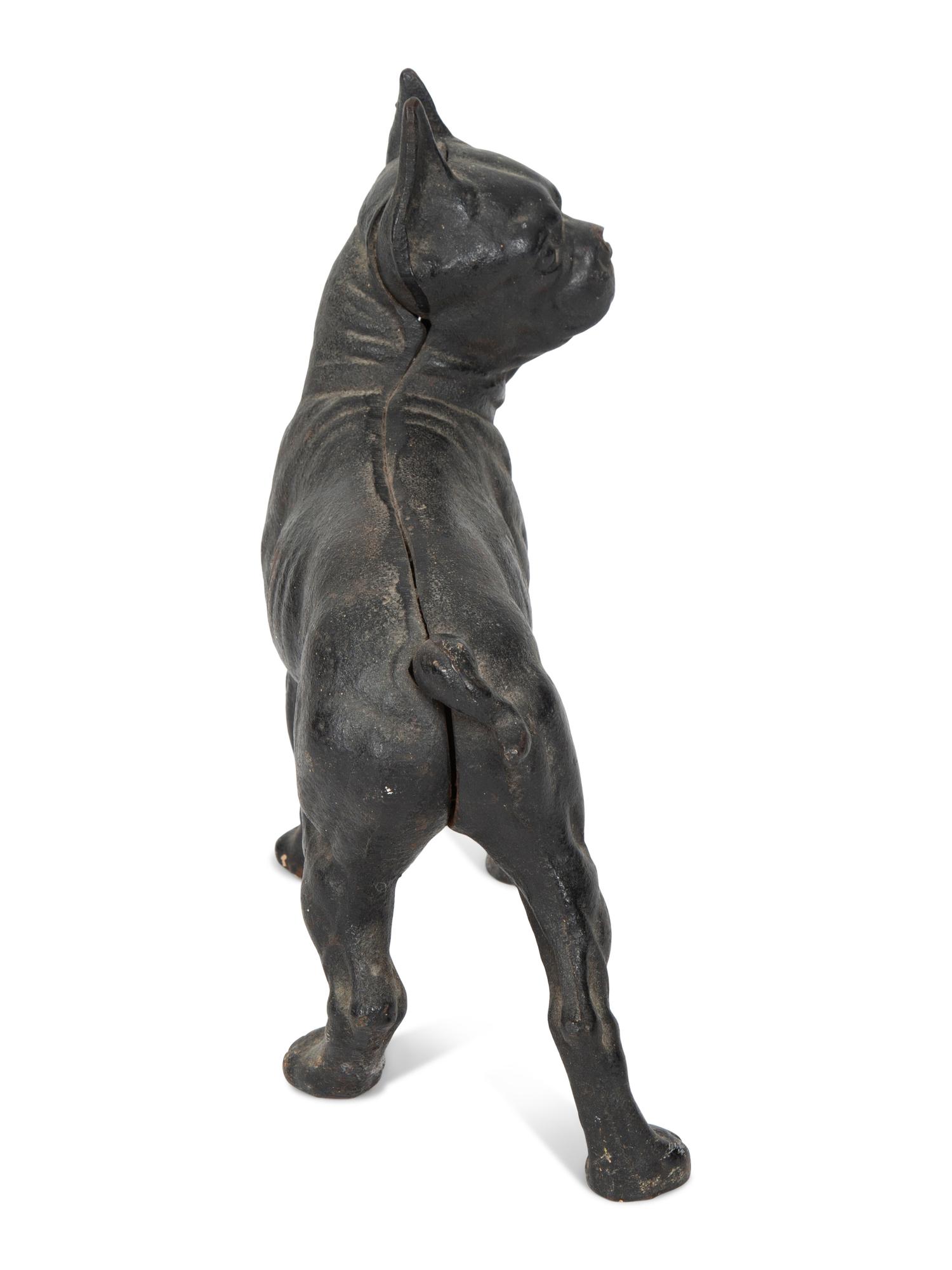 Two American Painted Iron Door Stops