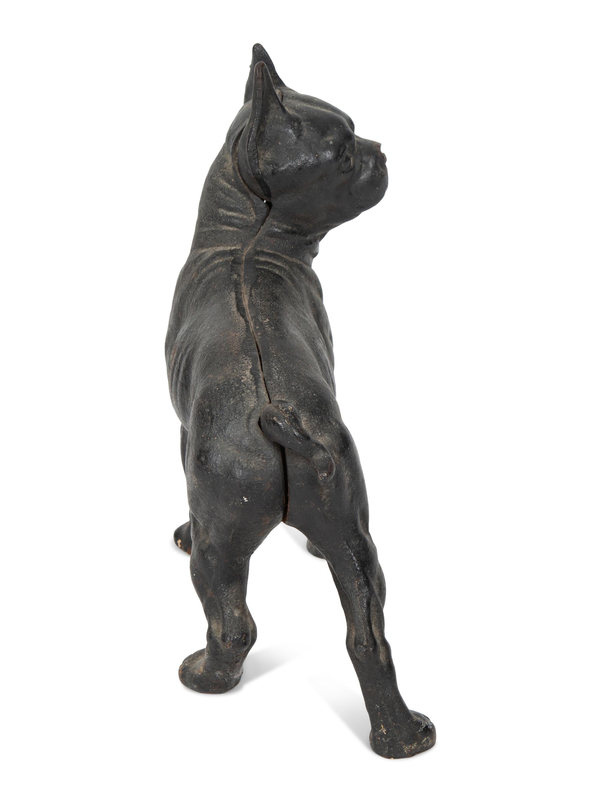 Two American Painted Iron Door Stops