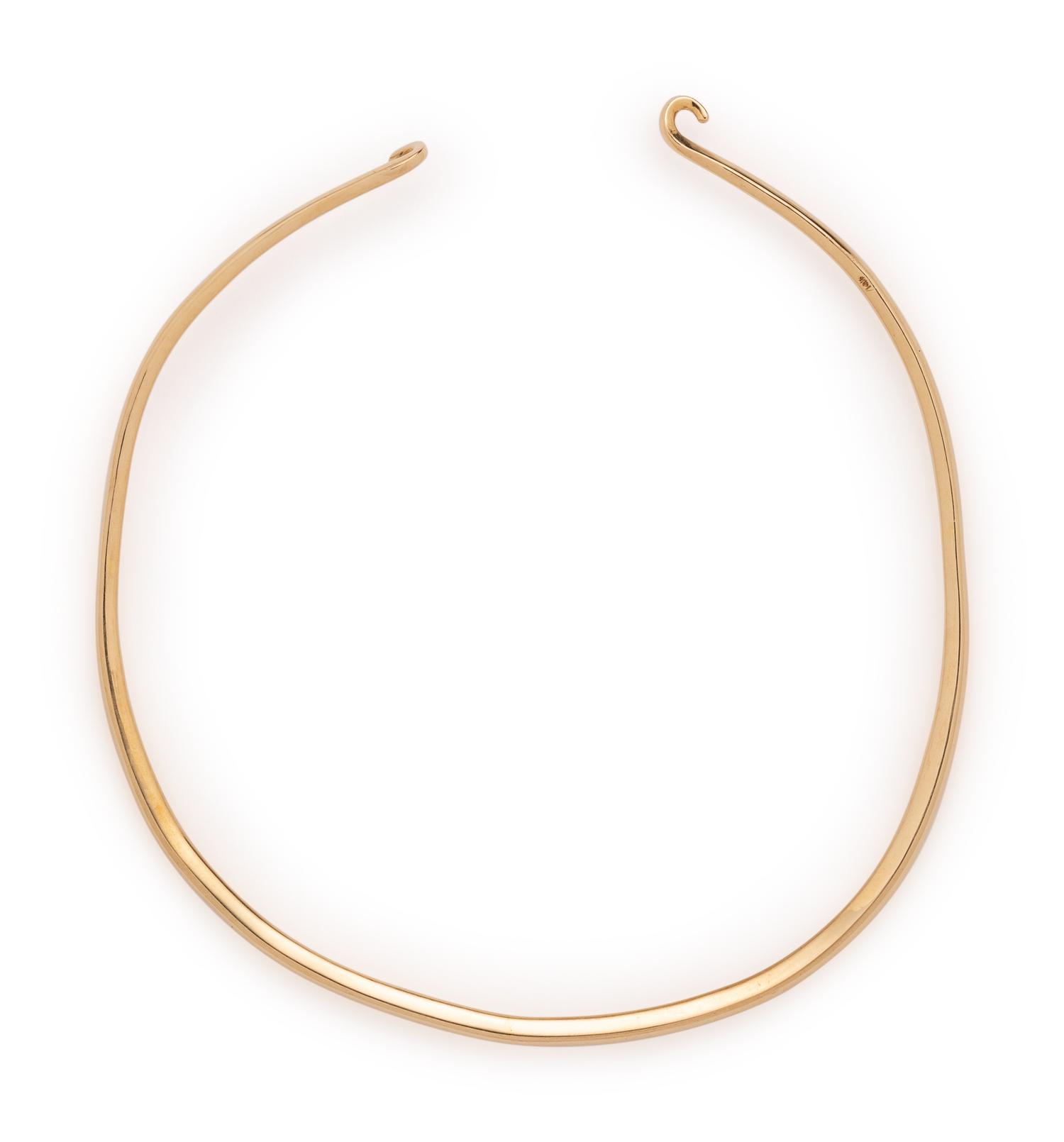 YELLOW GOLD COLLAR NECKLACE