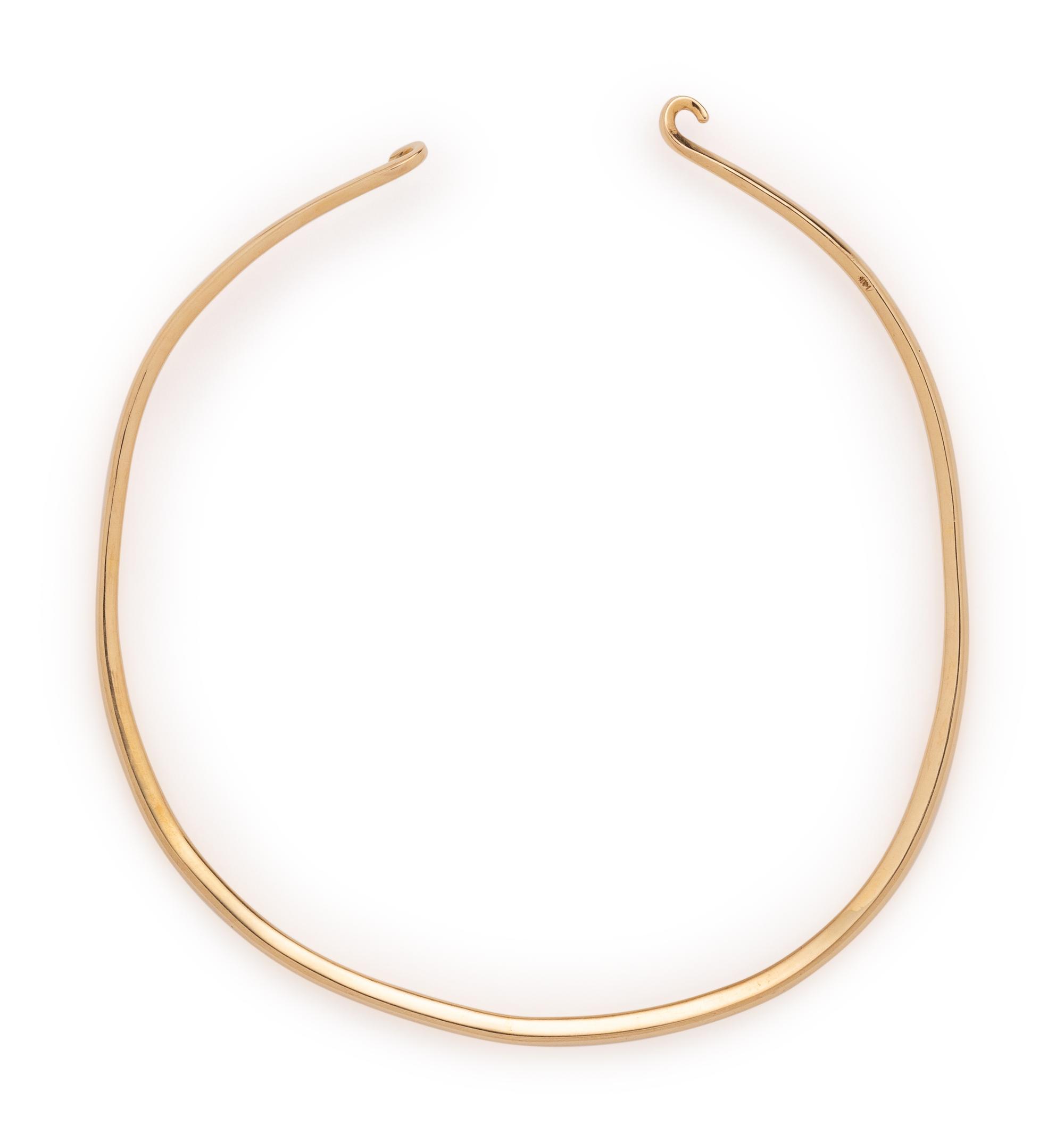 YELLOW GOLD COLLAR NECKLACE