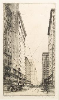 [ARCHITECTURE]. A group of 11 drypoint etchings by James Swann, Leon Pescheret, Chester S. Danforth and others.
