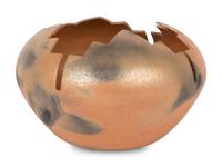 Micaceous Pottery Bowl with Terraced Opening