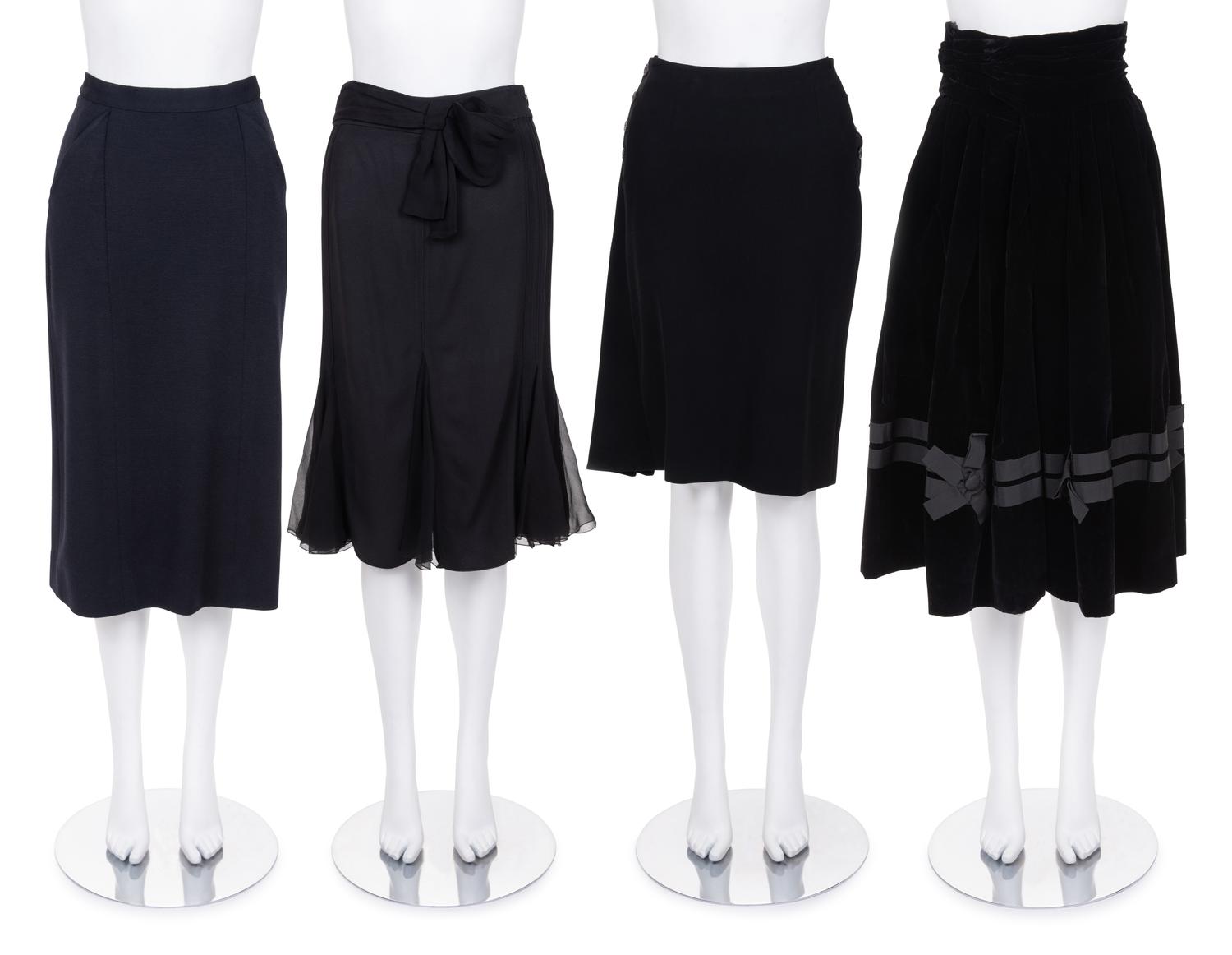 Four Christian Dior Skirts, 1960-2000s