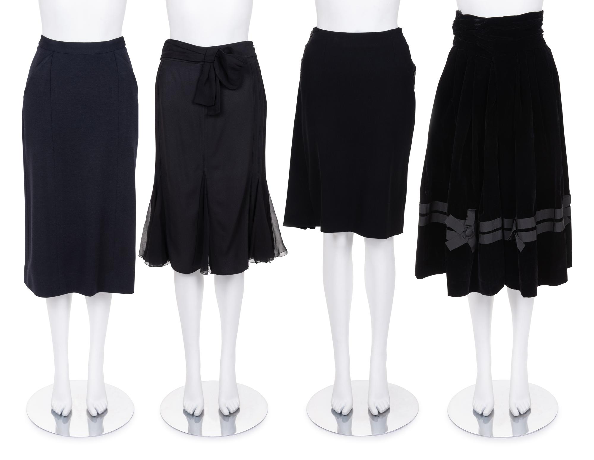 Four Christian Dior Skirts, 1960-2000s