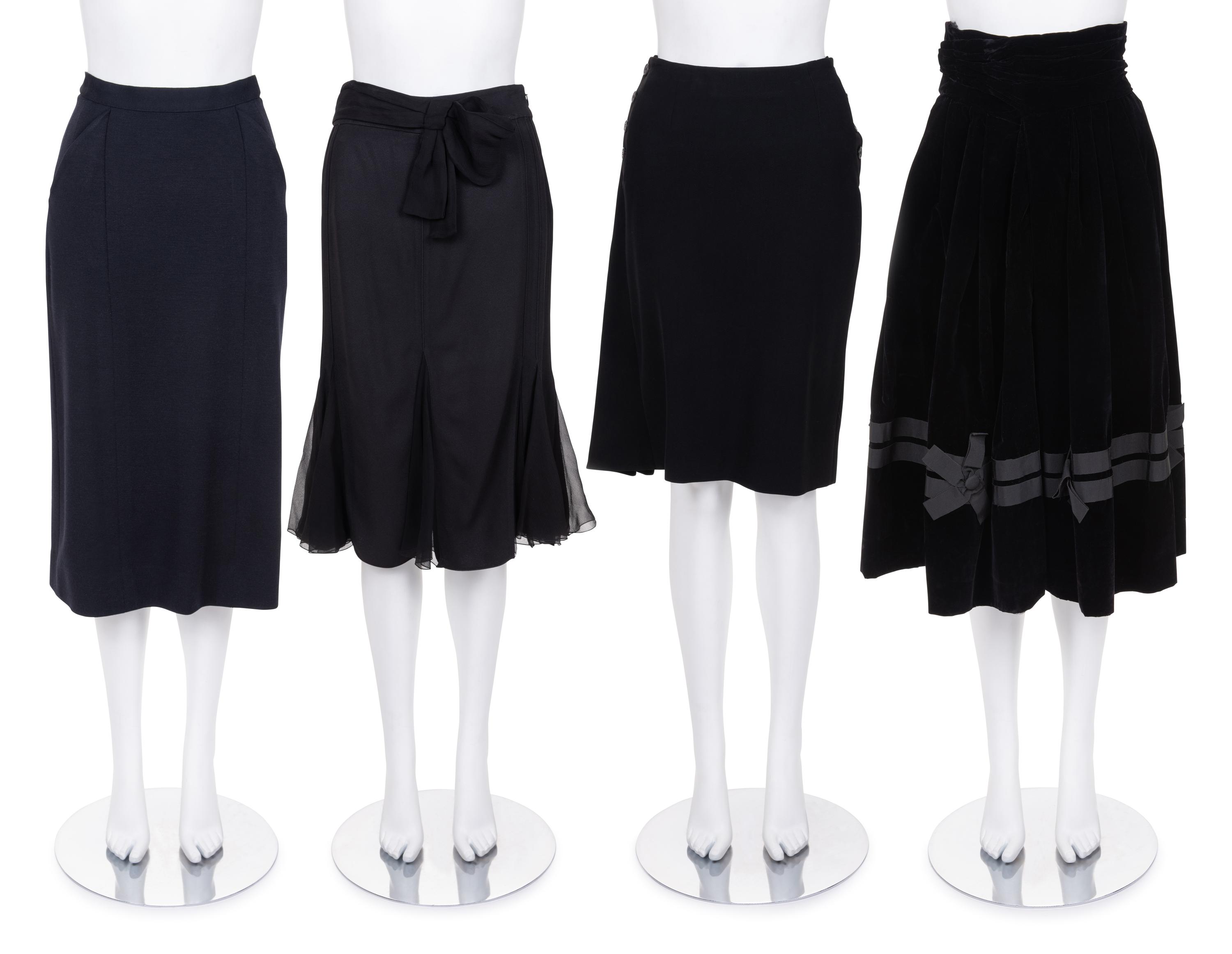 Four Christian Dior Skirts, 1960-2000s