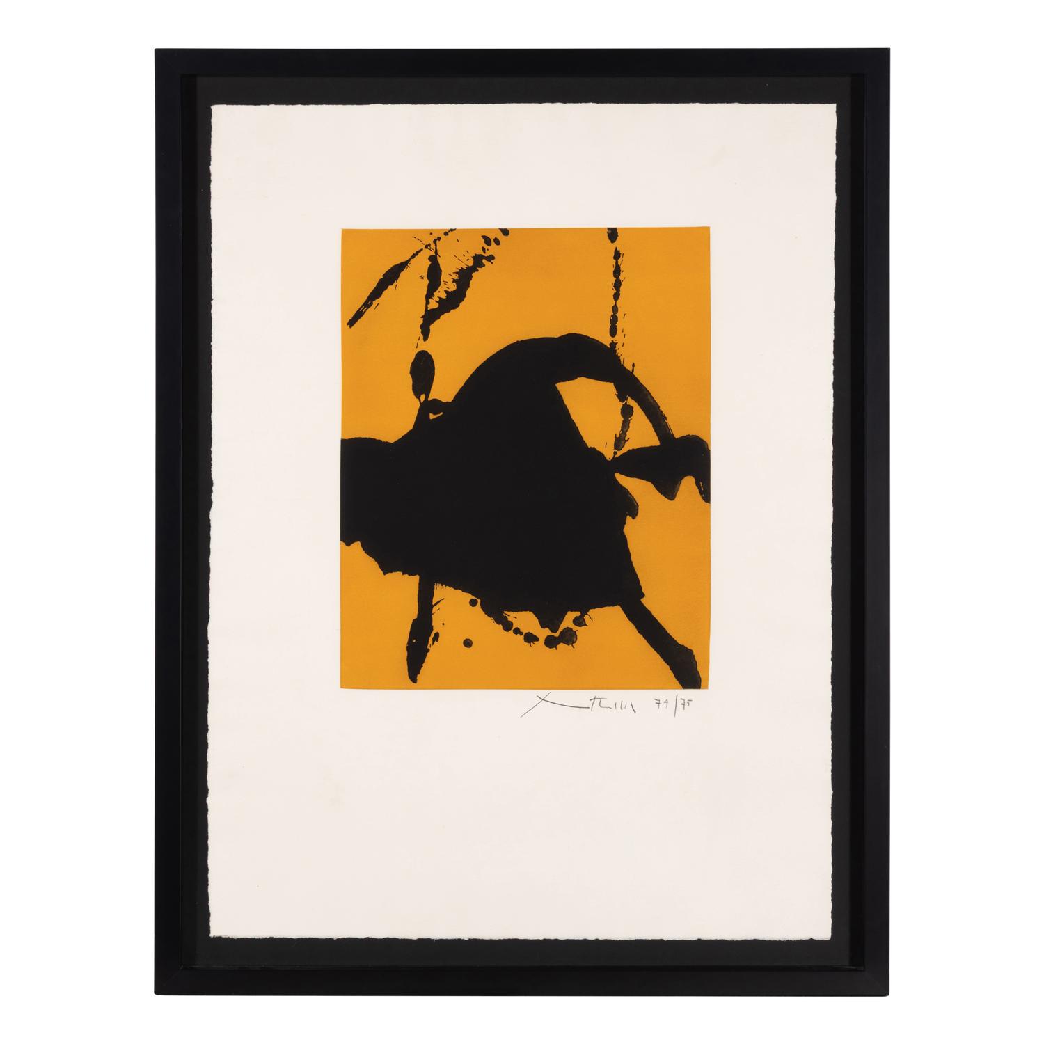 Robert Motherwell (American, 1915-1991) — Gesture I (State I) , 1977