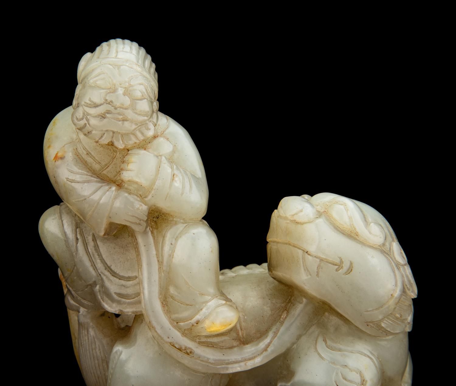 Four Chinese Carved Jade Figures