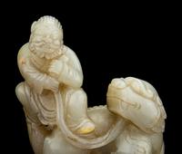 Four Chinese Carved Jade Figures