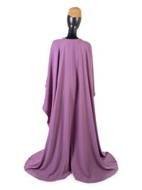Jean-Louis Scherrer Wrap Dress Ensemble with Hat and Belt, 1980-90s