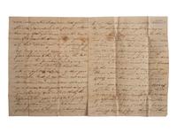[SLAVERY & ABOLITION]. HUNT, Henry. Autograph letter signed ("Henry Hunt"). Natchez, MS, 22 June 1807. Discussing enslaved people with rare straight line "Natchez" postmarked cover.