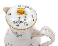A French Porcelain Chocolate Pot — BORDEAUX, EARLY 19TH CENTURY