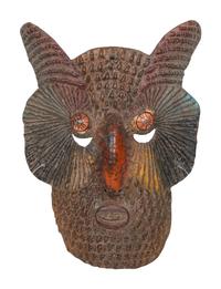 Four Mexican Copper Festival Masks