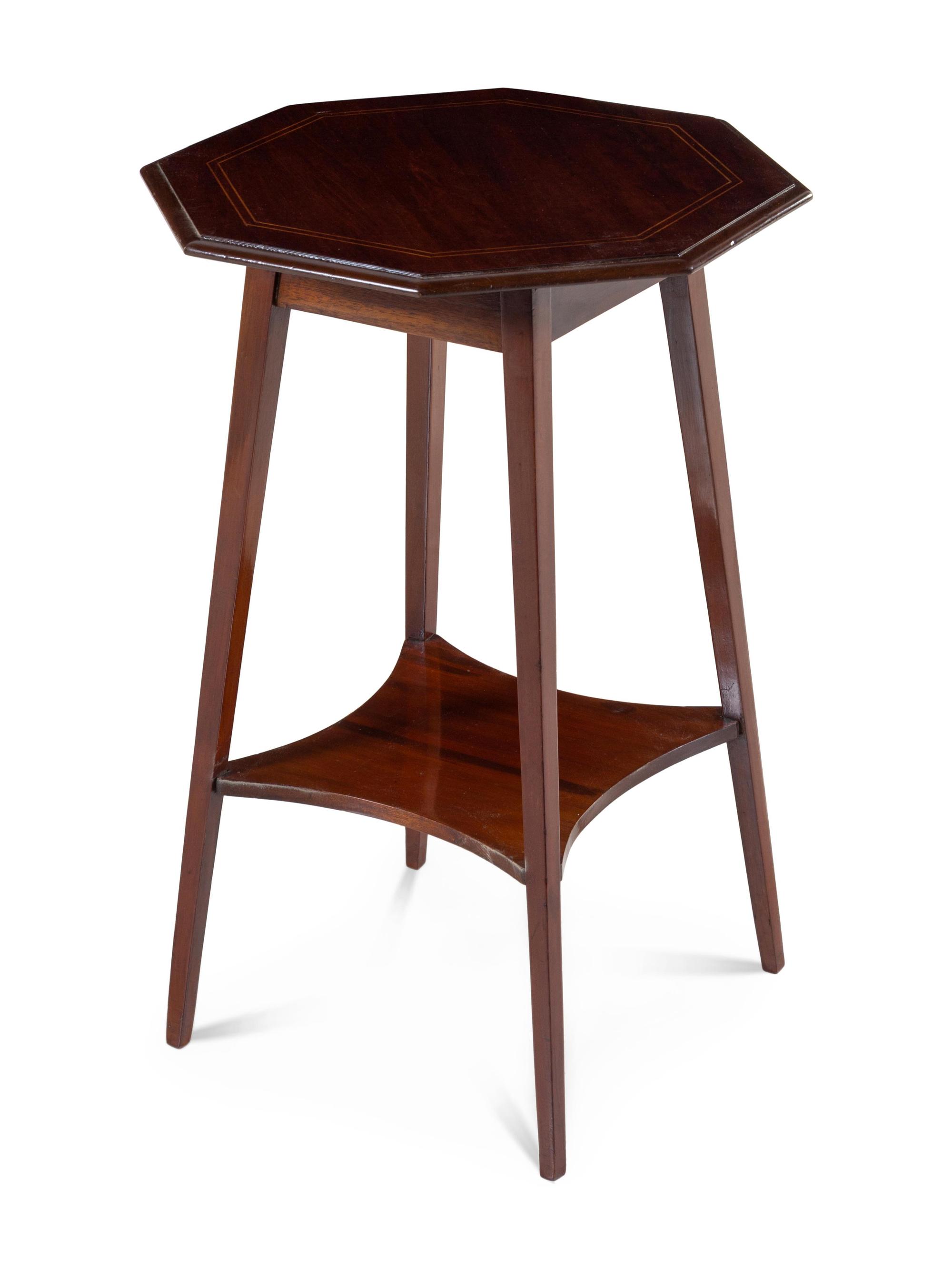 An Edwardian Mahogany End Table