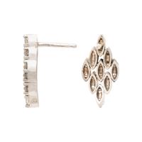 DIAMOND AND WHITE GOLD EARRINGS