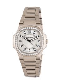 PATEK PHILIPPE, REF. 7010/1 18K WHITE GOLD 'NAUTILUS' WATCH WITH FACTORY DIAMOND BEZEL, EXTRACT FROM THE ARCHIVES