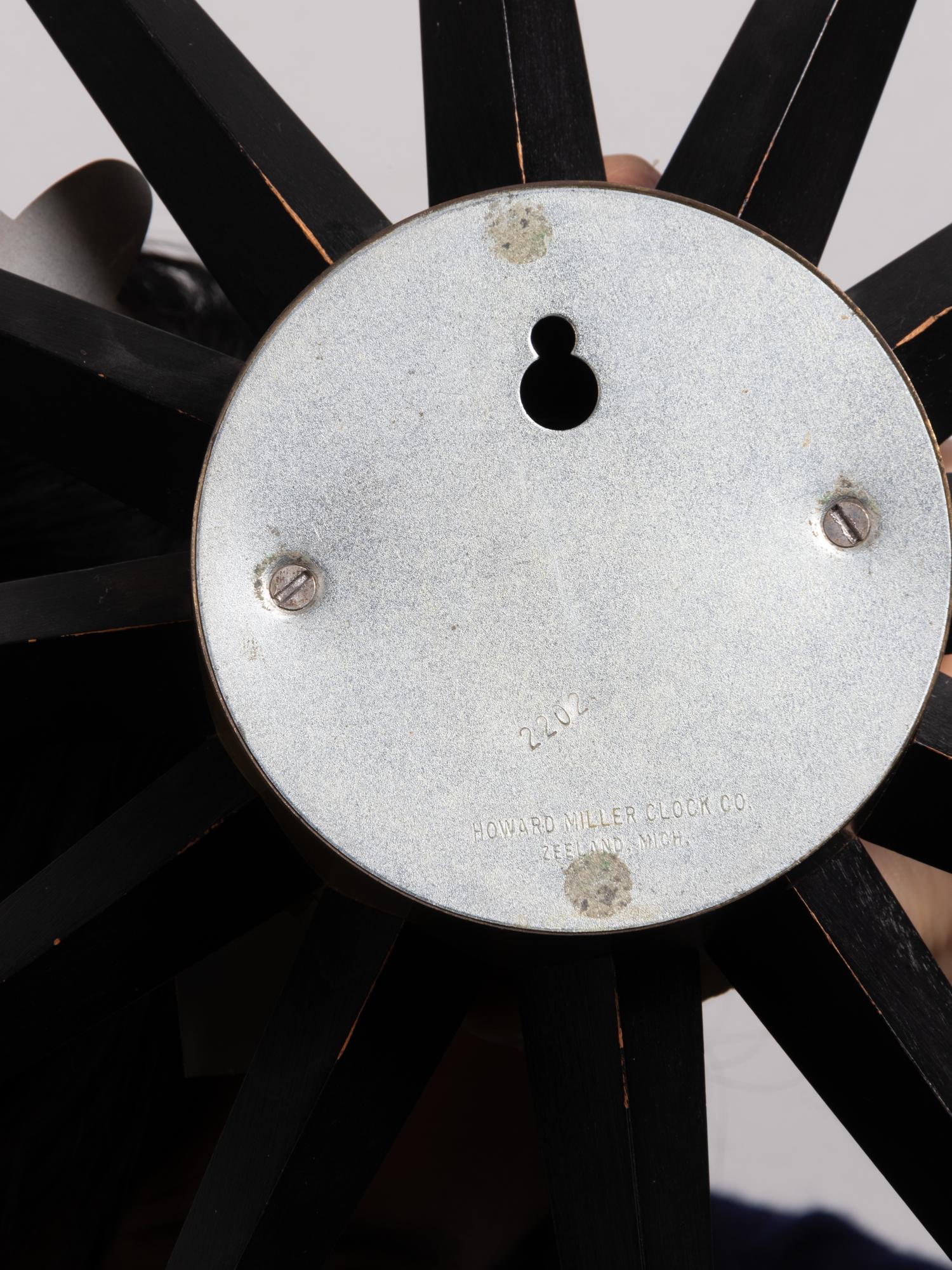 Spike Wall Clock, model 2202 Howard Miller Clock Company, USA