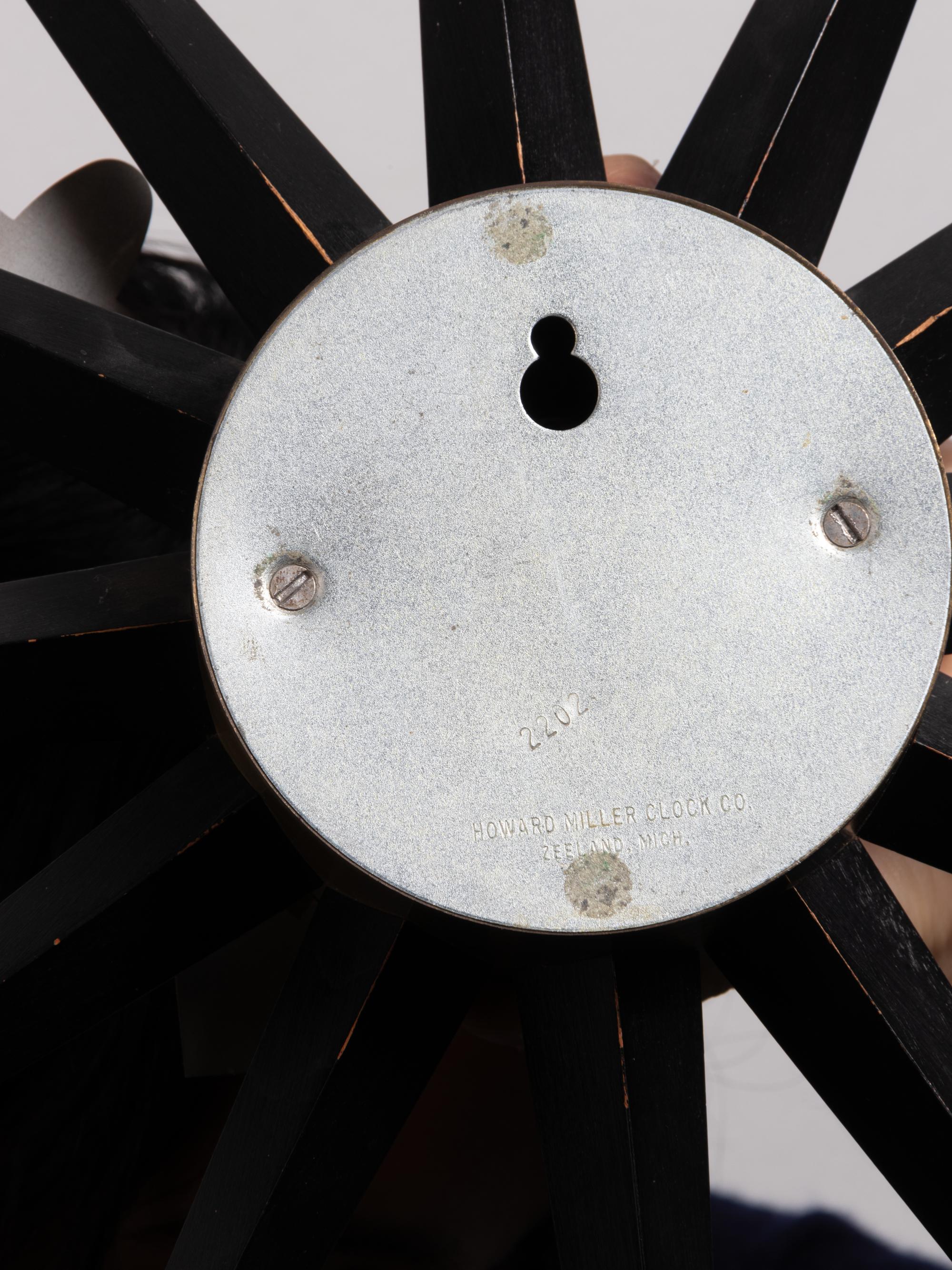 Spike Wall Clock, model 2202 Howard Miller Clock Company, USA