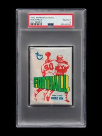A Sealed Unopened Wax Pack of 1972 Topps Football Cards (2nd Series) (PSA 8 NM-MT)