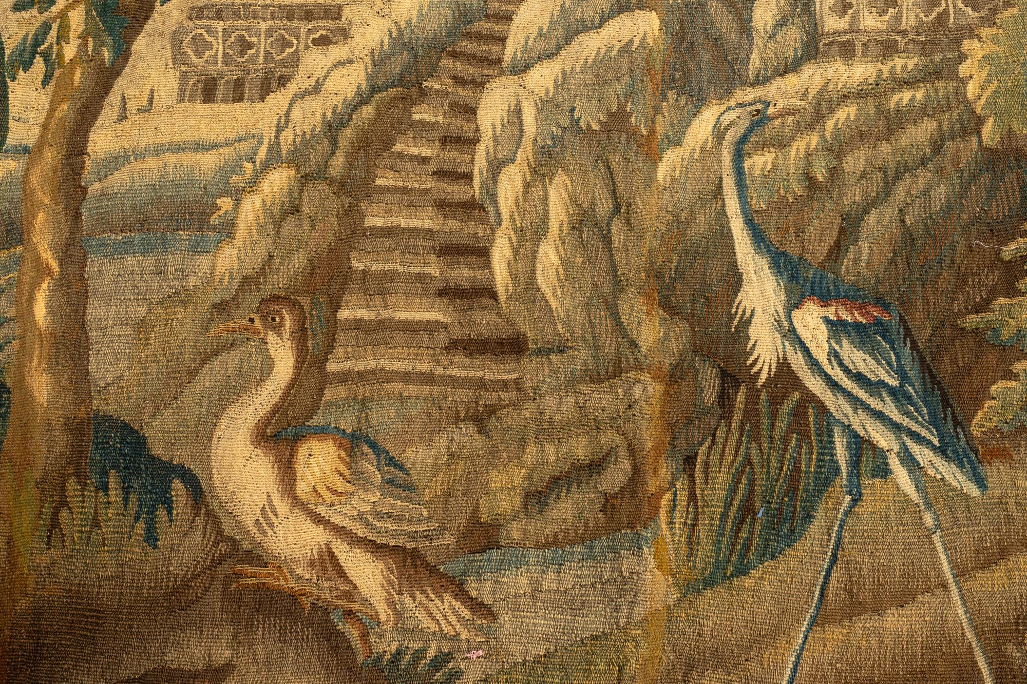 A Flemish Wool Verdure Tapestry
