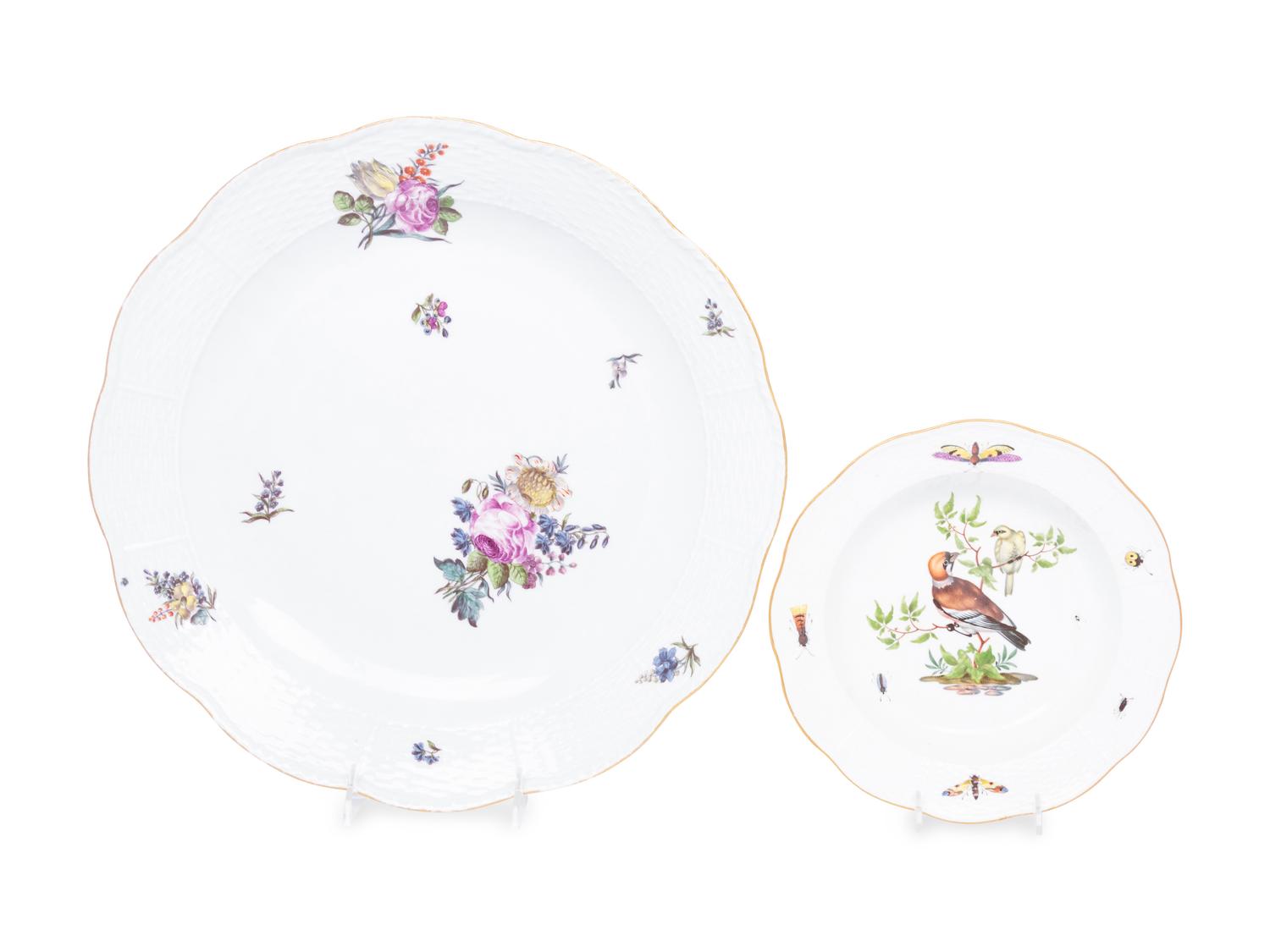 A Meissen Porcelain Soup Plate and Serving Dish