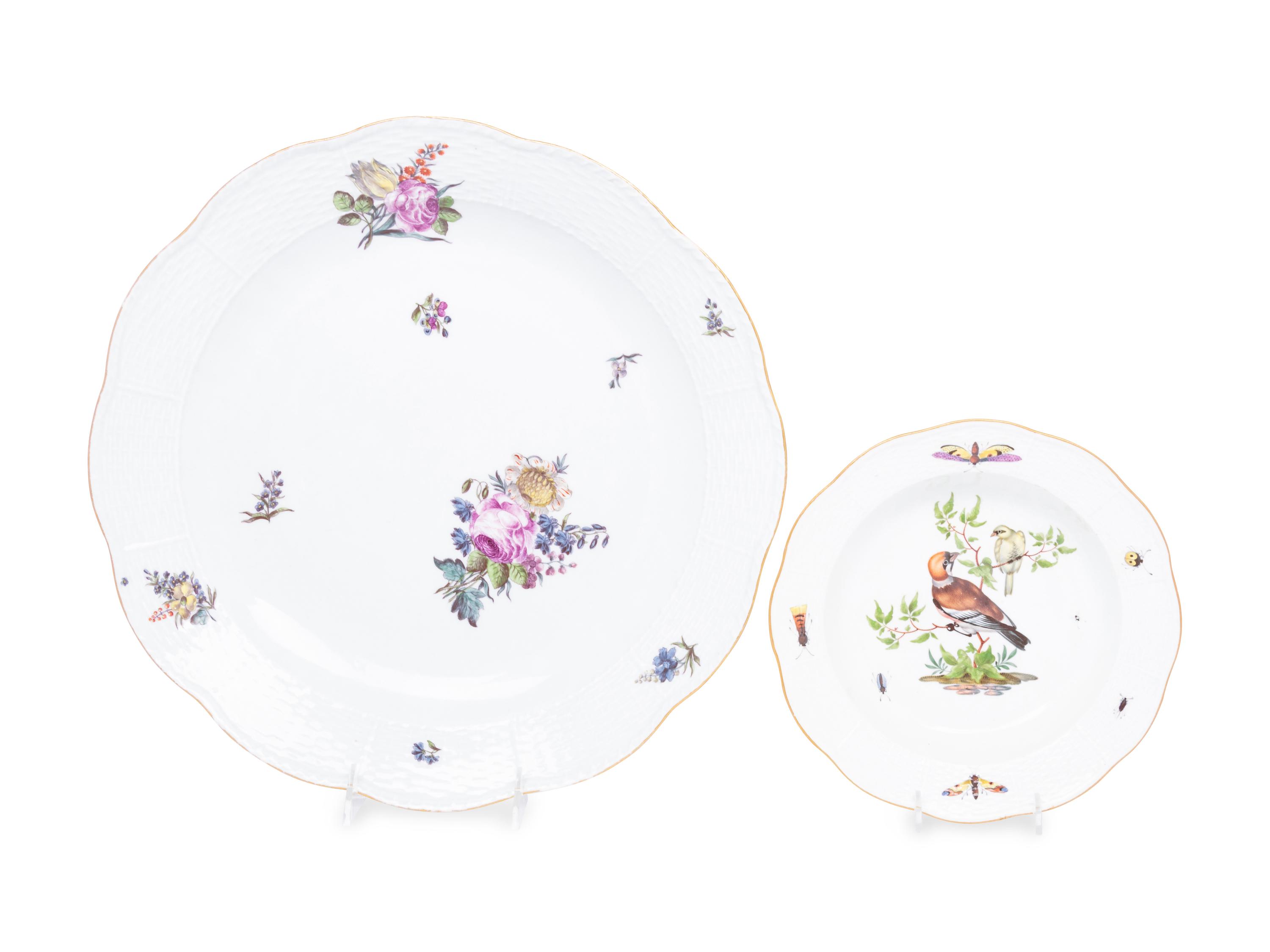 A Meissen Porcelain Soup Plate and Serving Dish