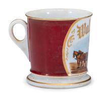An Ice Salesman's Porcelain Occupational Shaving Mug