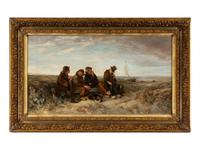 Fishermen Resting on the Beach