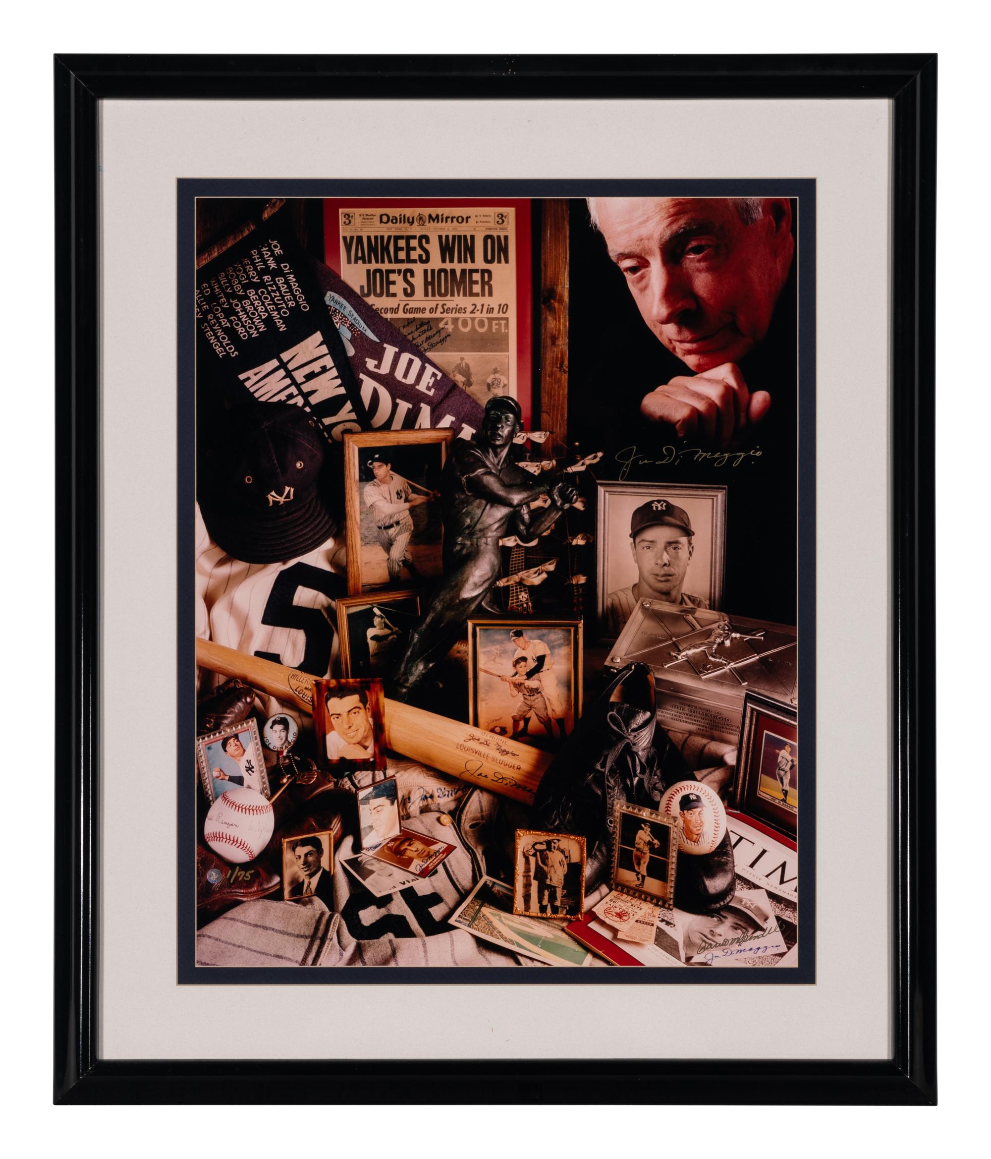 A Joe DiMaggio Signed Autograph David M. Spindel Portrait
