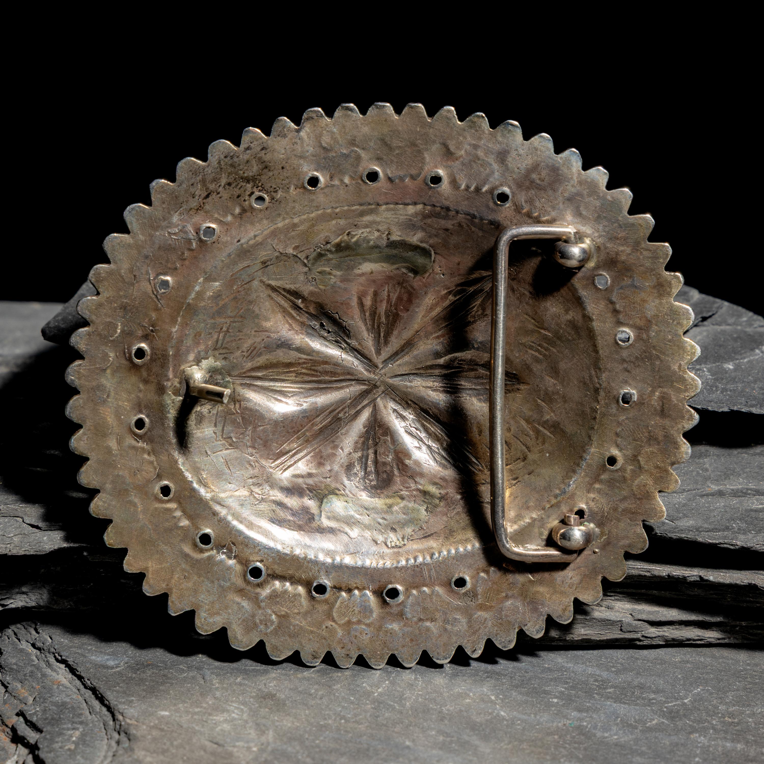 Repurposed Belt Buckle from Early Navajo Second Phase Concha