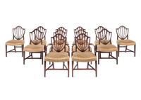 A Set of Twelve George III Style Mahogany Dining Chairs