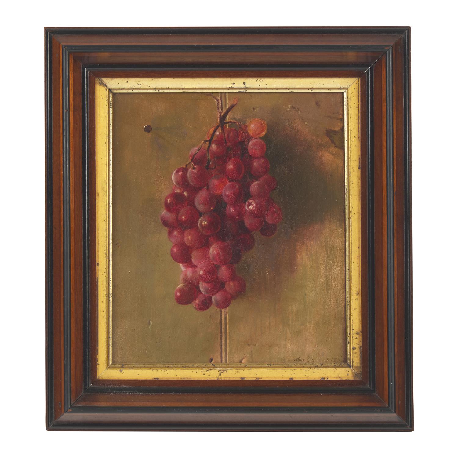 Arthur Vidal Diehl (American, 1870–1929) — Trompe-L'oeil Still Life with Grapes , 1898