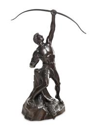 A Coalbrookdale Bronze Figure of The Eagle Slayer