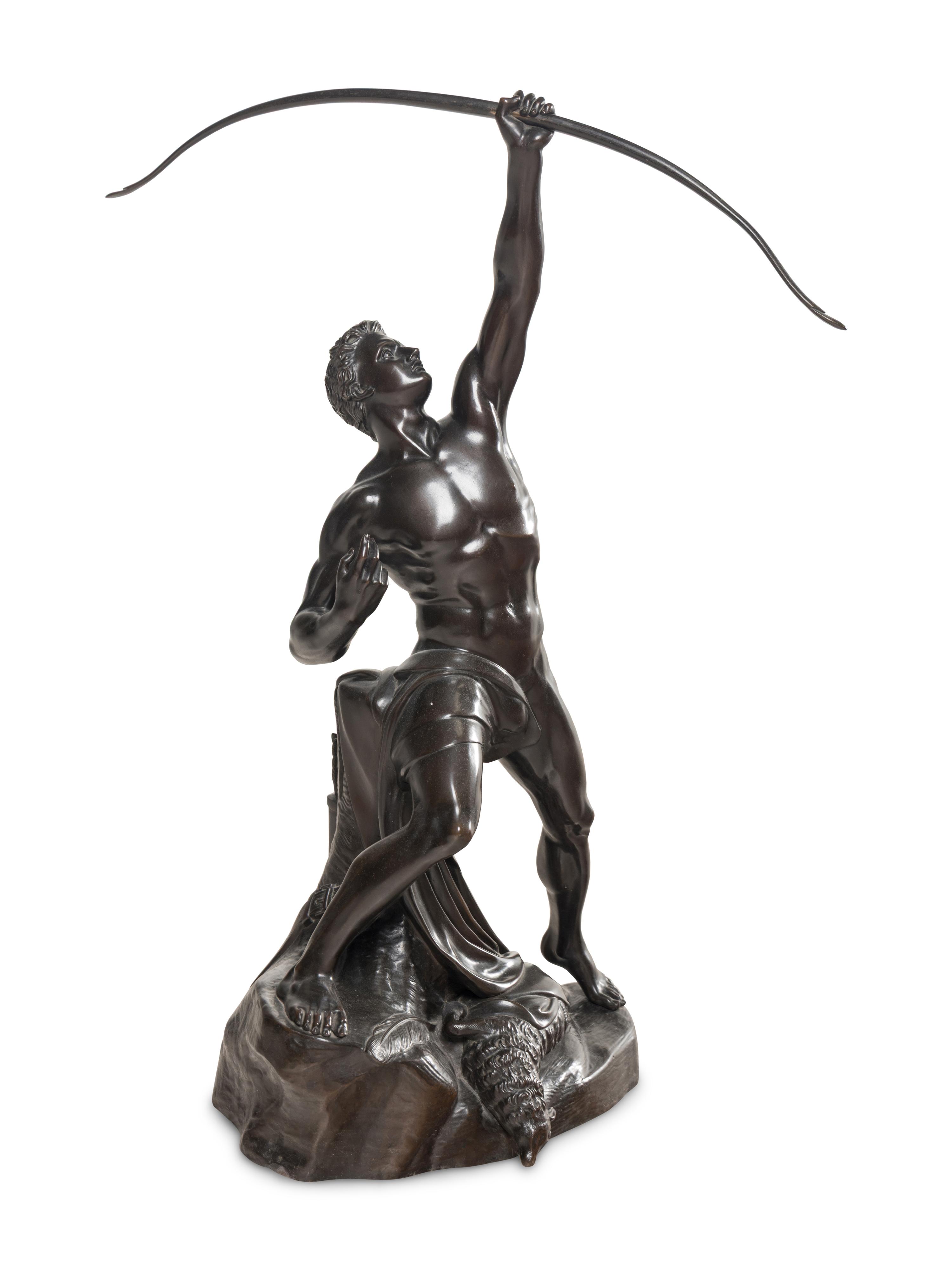 A Coalbrookdale Bronze Figure of The Eagle Slayer