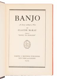 [AFRICAN AMERICAN LITERATURE]. MCKAY, Claude (1890-1948). Banjo. New York and London: Harper & Brothers Publishers, 1929.