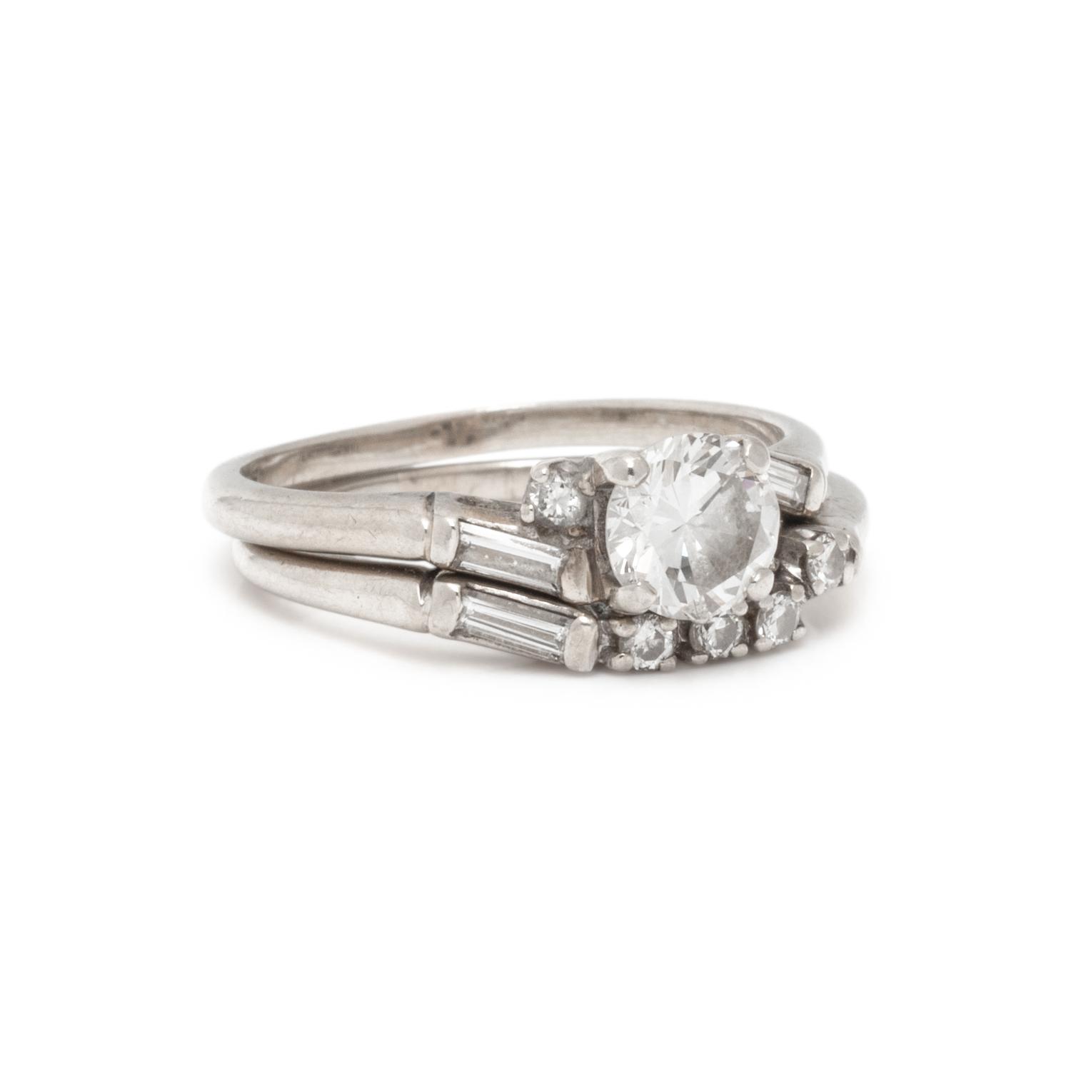 DIAMOND RING AND BAND SET