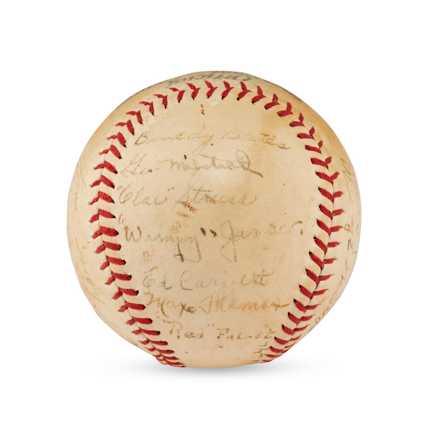 A 1937 Tulsa Oilers Team Signed Autograph Baseball