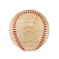 A 1937 Tulsa Oilers Team Signed Autograph Baseball