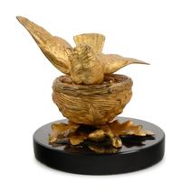 A French Gilt Bronze Ink Stand