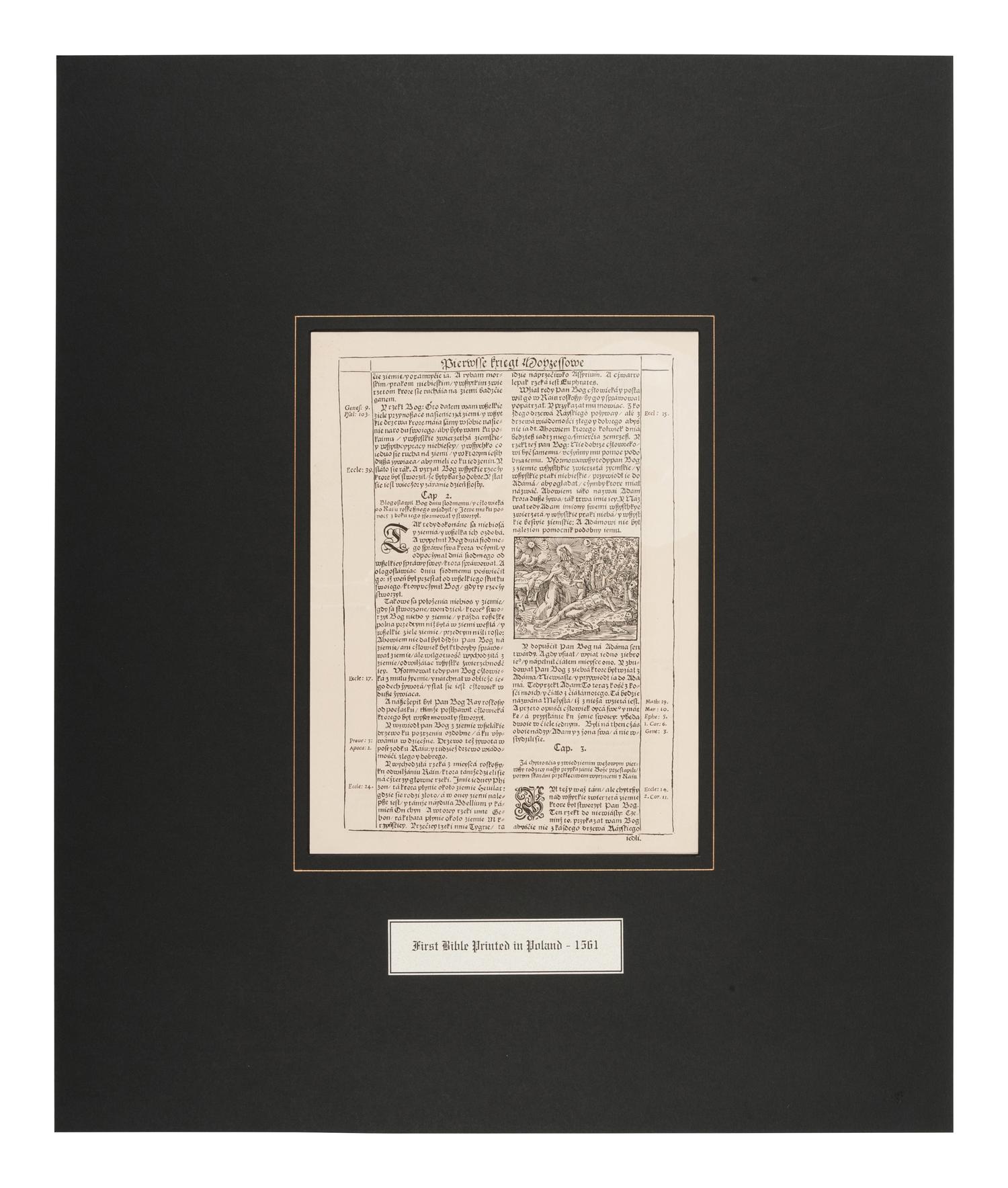 [BIBLE LEAVES - WORLD LANGUAGES]. A group of 5 Bible leaves, comprising: