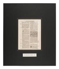 [BIBLE LEAVES - WORLD LANGUAGES]. A group of 5 Bible leaves, comprising:
