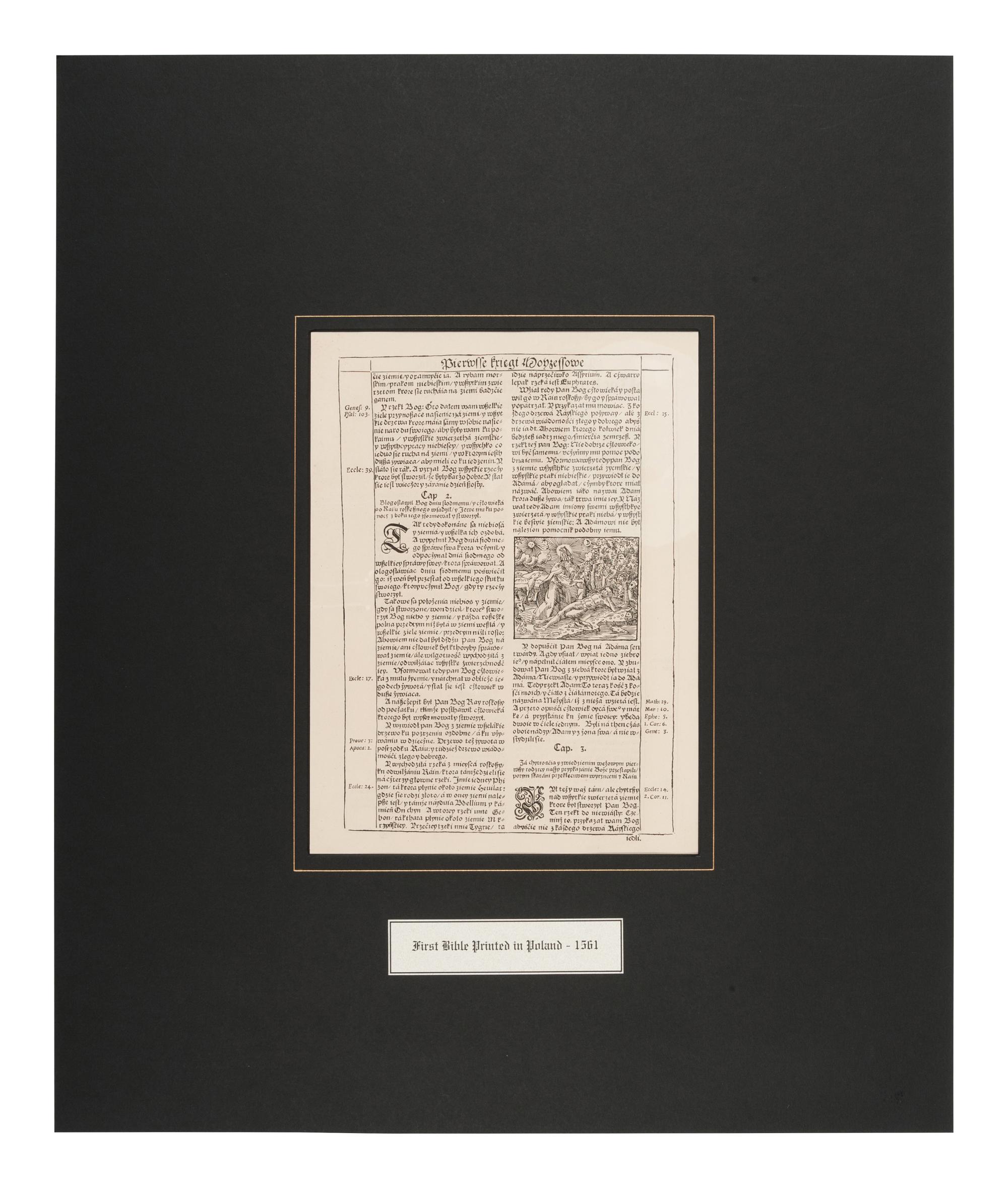[BIBLE LEAVES - WORLD LANGUAGES]. A group of 5 Bible leaves, comprising: