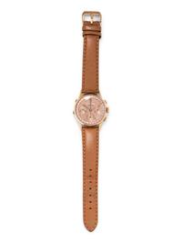 VINTAGE, 18K PINK GOLD DAY DATE CHRONOGRAPH WRISTWATCH