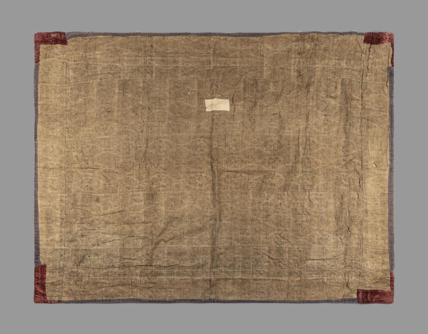 A Large Japanese Embroidered Silk 'Dragons' Panel