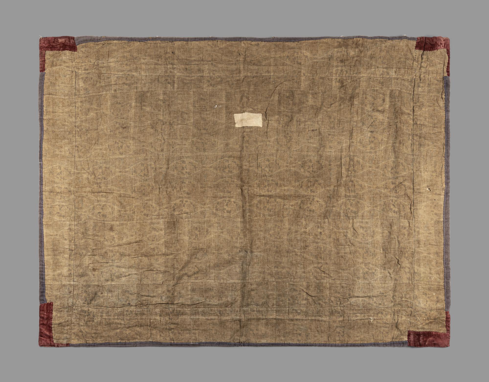 A Large Japanese Embroidered Silk 'Dragons' Panel