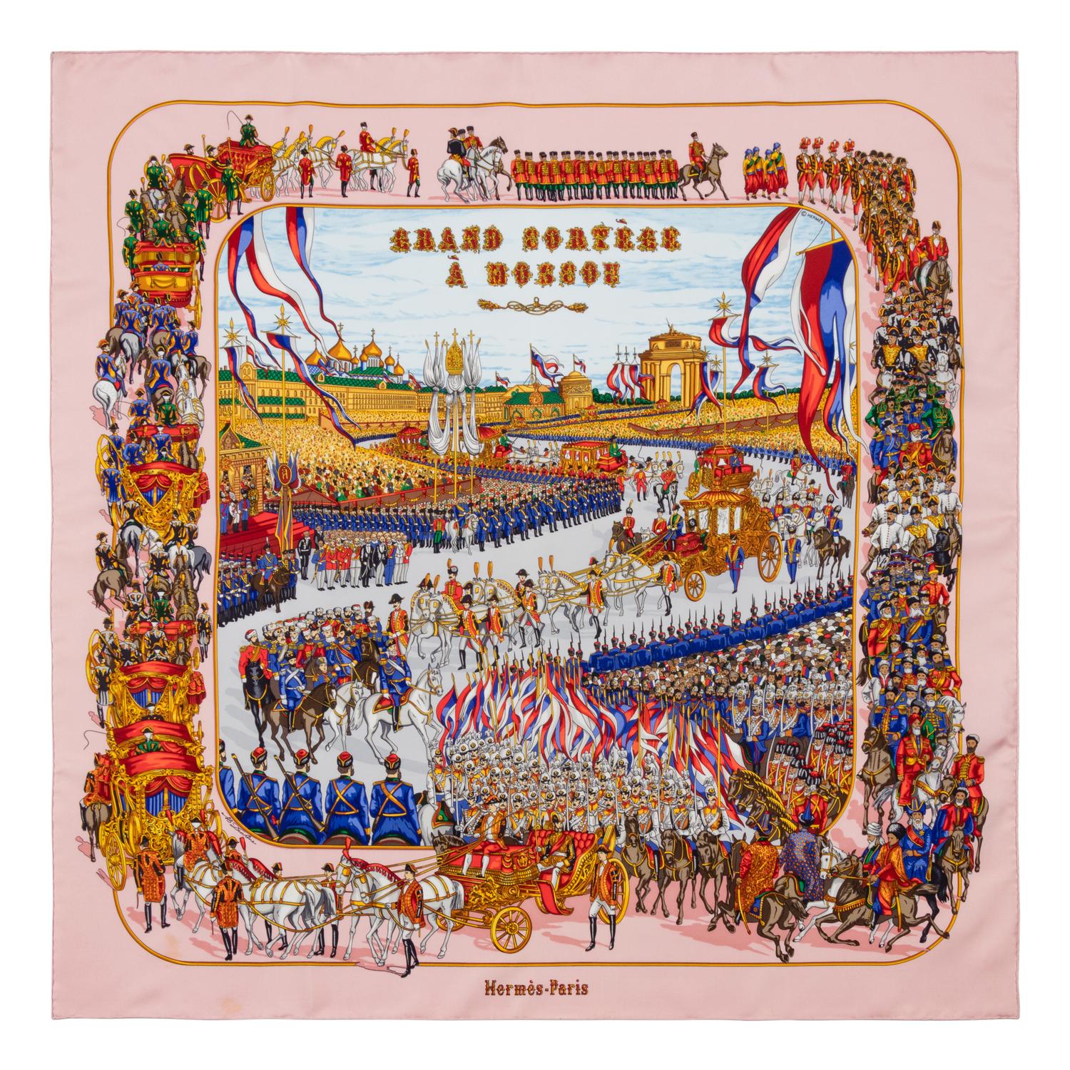 Three Hermès 90cm Silk Scarf, Carré