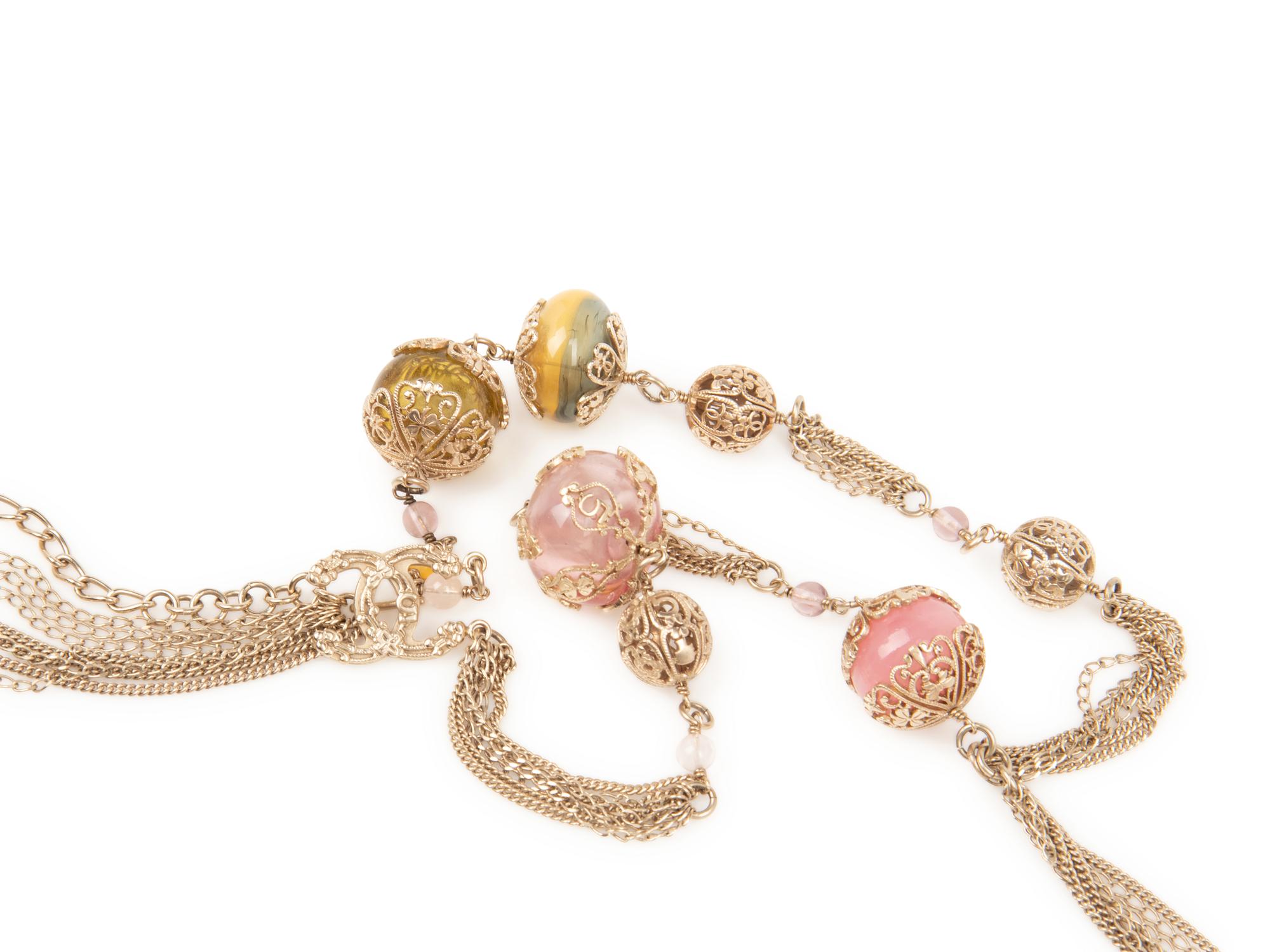 Chanel Chain Belt with Glass Orb Beads, 2006
